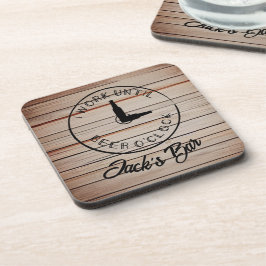 Posavasos Cerveza Divertida con Nombre Personalizado