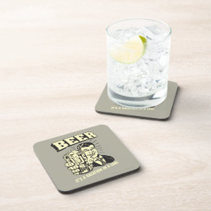 Posavasos Cerveza: Es una vacaciones en lata