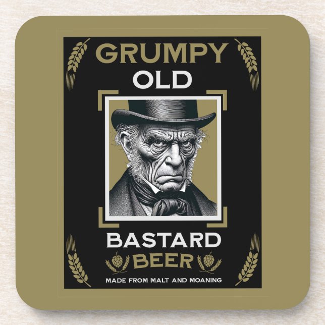 Posavasos Cerveza gruñón vieja (Frente)
