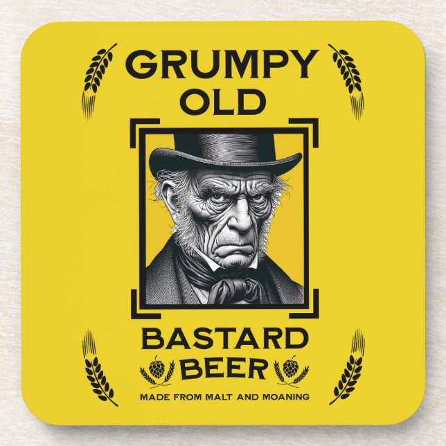 Posavasos Cerveza gruñón vieja (Frente)