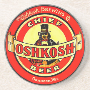 Posavasos Cerveza Oshkosh Wisconsin - práctico de costa de