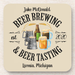 Posavasos Cerveza y degustación de cerveza