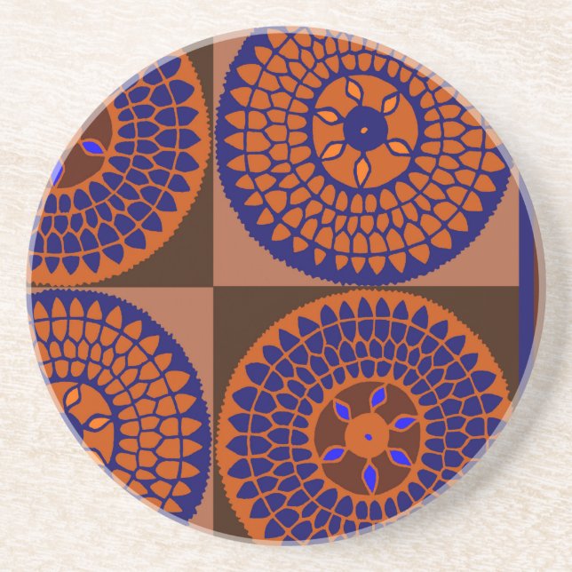 Posavasos Cesta de girasoles africanos (Frente)