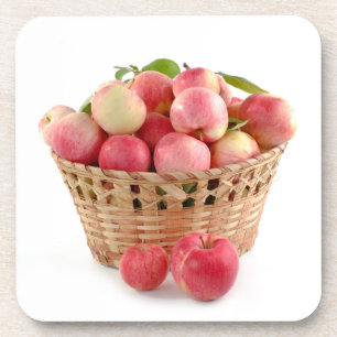 Posavasos Cesta de manzanas, cosecha, otoño, otoño