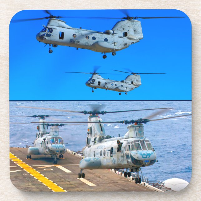 POSAVASOS CH-46E SEA KNIGHT (Frente)