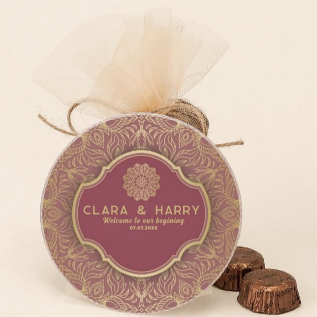 Posavasos Champagne gold calligraphy romantic weeding (Subido por el creador)