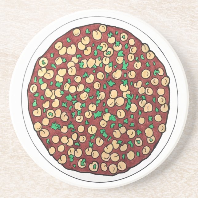 Posavasos Chana Masala Chole Cocina india Chickpee Dish (Frente)