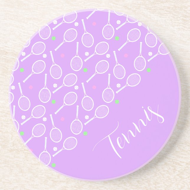 Posavasos Chaquetas de tenis y galletitas (Frente)