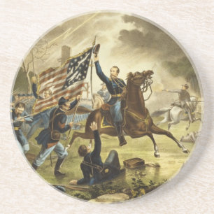 Posavasos Charge de general Kearny en la batalla de