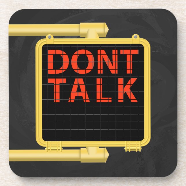 Posavasos Charla sobre el Rótulo Crosswalk de Nueva York (Frente)