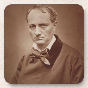 Posavasos Charles Baudelaire (1821-67), poeta francés,