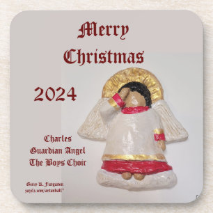 POSAVASOS CHARLES MERRY CHRISTMAS GUARDIAN ANGEL 2024
