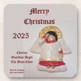 POSAVASOS CHARLES MERRY CHRISTMAS GUARDIAN ANGEL 2025