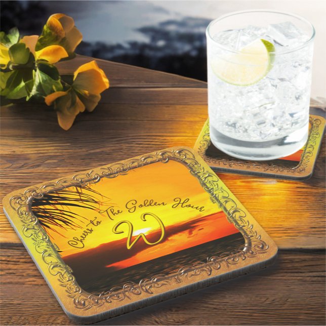 Posavasos Cheers to The Golden Hour Sunset 2441 (Subido por el creador)