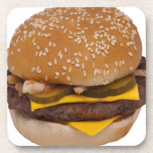 Posavasos Cheeseburger En Sesame Seed Bun