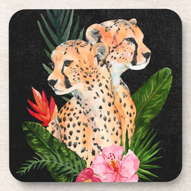 Posavasos Cheetah Bouquet (Frente)