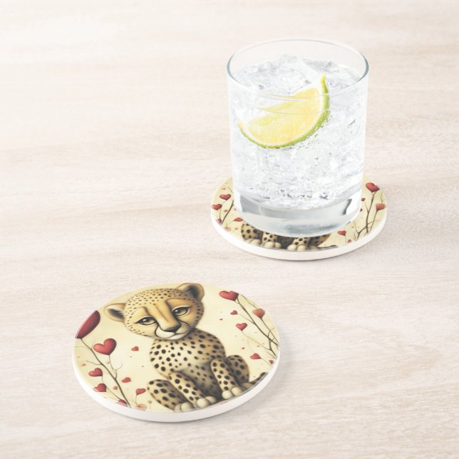 Posavasos Cheetah Love 2 (Lado)