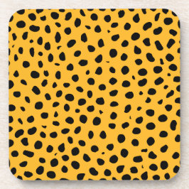 Posavasos Cheetah Spots Naranja Black