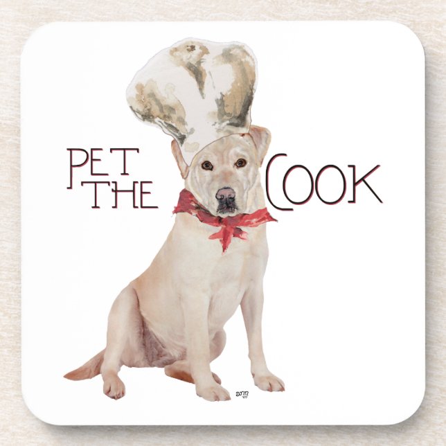 Posavasos Chef Labrador Retriever Amarillo (Frente)