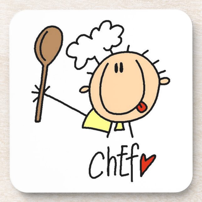 Posavasos Chef masculino (Frente)