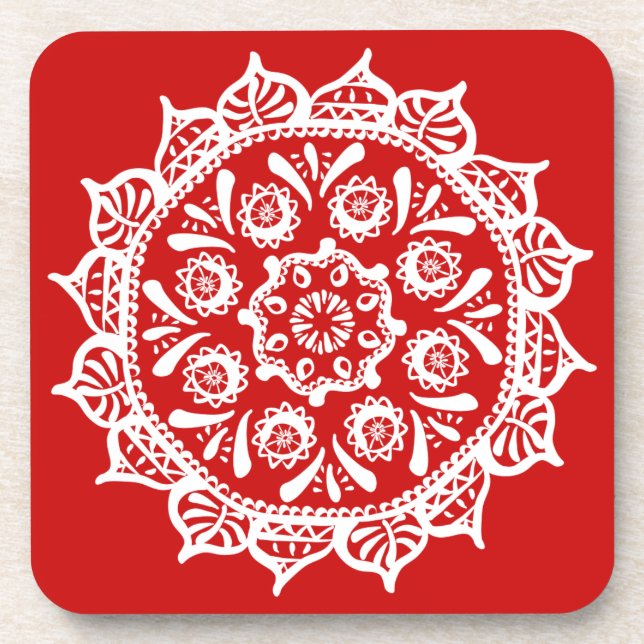 Posavasos Cherry Mandala (Frente)