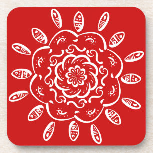 Posavasos Cherry Mandala
