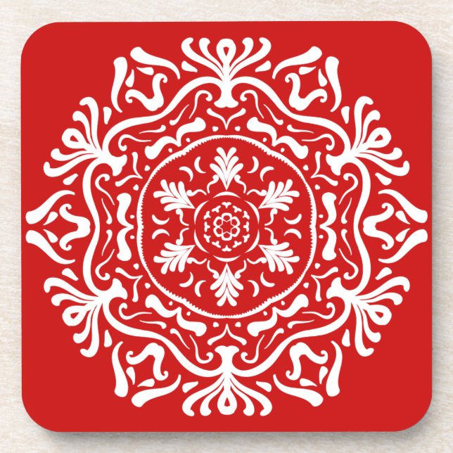 Posavasos Cherry Mandala (Frente)