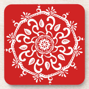 Posavasos Cherry Mandala