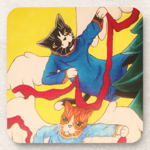Posavasos Cherub Cats