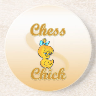 Posavasos Chess Chick