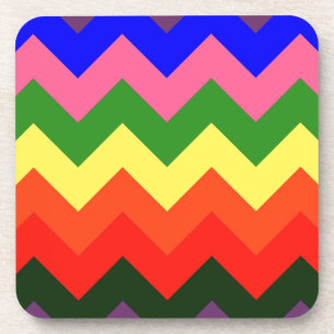 Posavasos chevron arcoiris