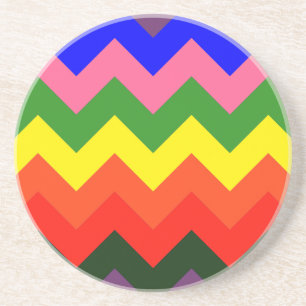 Posavasos chevron arcoiris
