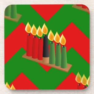 Posavasos chevron kwanzaa