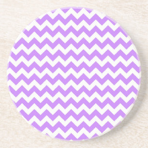 Posavasos Chevron púrpura y zigzag