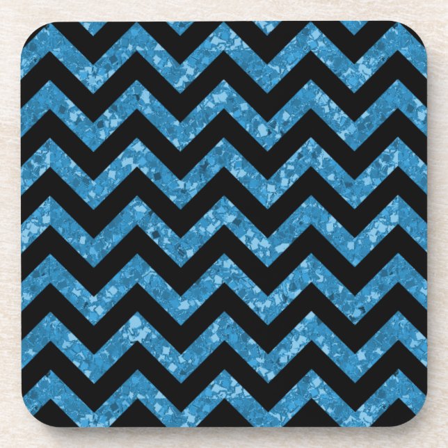 Posavasos Chevron Purpurina Look Coasters (Frente)