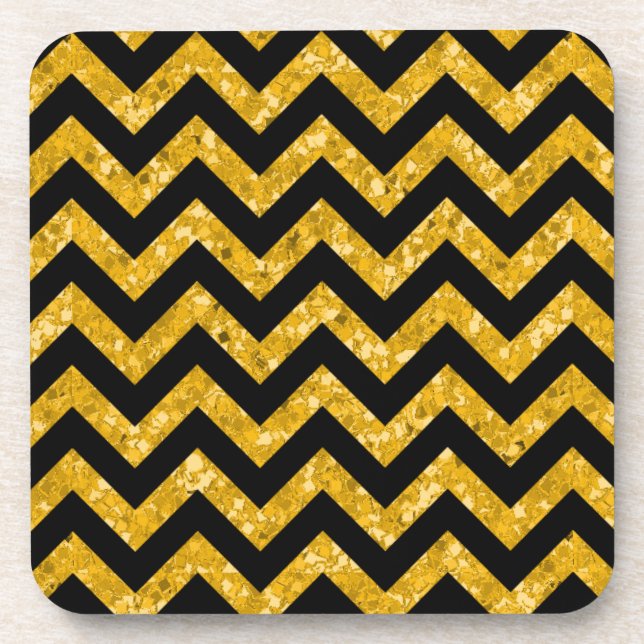 Posavasos Chevron Purpurina Look Coasters (Frente)