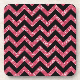 Posavasos Chevron Purpurina Look Coasters