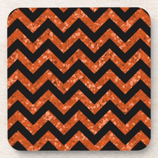 Posavasos Chevron Purpurina Look Coasters (Frente)