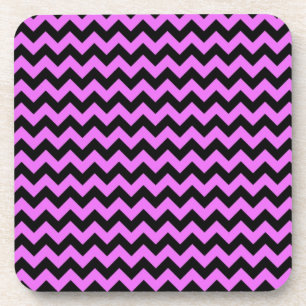 Posavasos Chevron rosa y negro