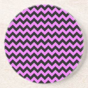 Posavasos Chevron rosa y negro