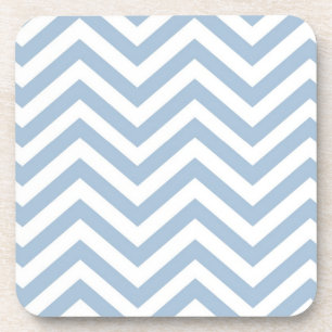 Posavasos Chevron texturizado Grunge azul claro