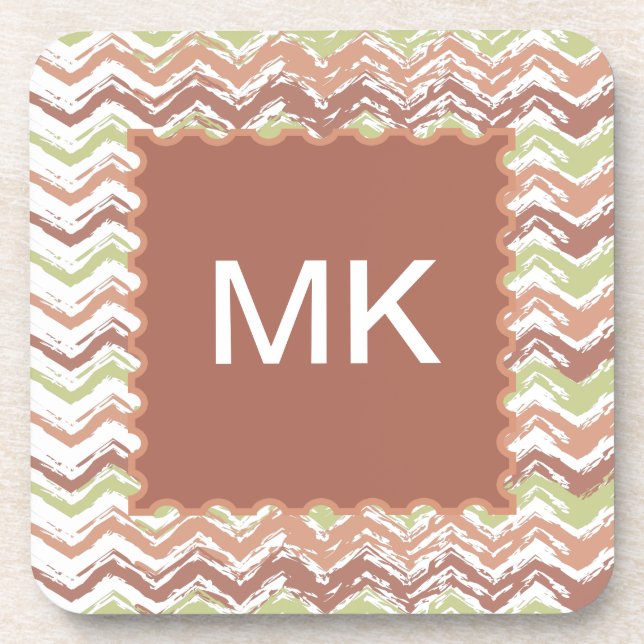 Posavasos Chevron ZigZag con escrúpulos picantes (Frente)