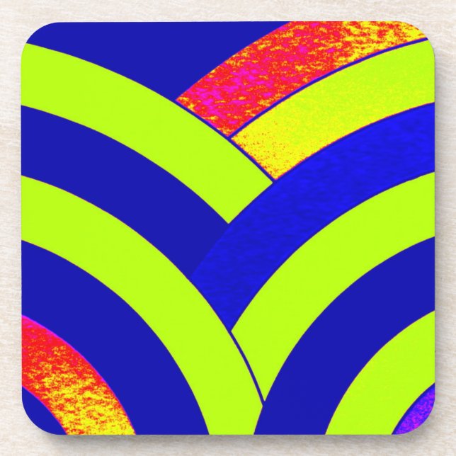 Posavasos chevrons de moda modernos y elegantes (Frente)