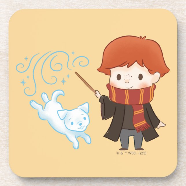 Posavasos Chibi Ron Weasley Patronus (Frente)