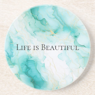 Posavasos Chic Mint Baño de Novia en Oro Blanco