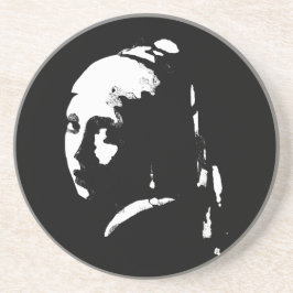 Posavasos Chica abstracto con la montaña rusa Pearring Sands