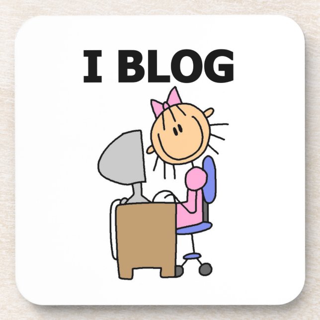Posavasos Chica Blogger (Frente)
