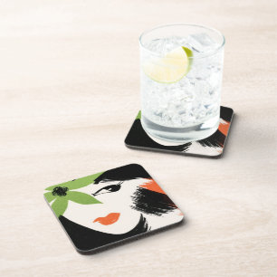 Posavasos Chica de la isla - Pascua