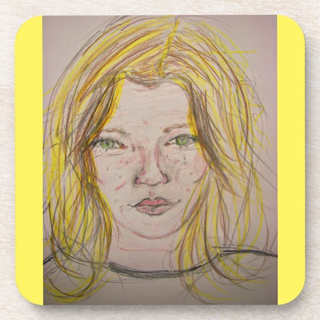 Posavasos Chica de modelo (Frente)