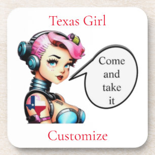 Posavasos Chica de Texas Thunder_Cove